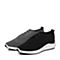 Teenmix/天美意夏专柜同款黑色纺织品运动风系带鞋男单鞋66G03BM7