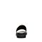 Teenmix/天美意夏专柜同款黑色牛皮几何大扣舒适平跟女凉拖鞋AP491BT7