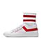 Teenmix/天美意冬专柜同款白/红色牛皮/纺织品袜筒靴女短靴AQ651DD7