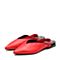 Teenmix/天美意春专柜同款红色小V口绑带鞋后空女凉鞋AQ731AH8