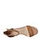 Teenmix/天美意夏专柜同款棕色羊绒皮一字带粗跟女凉鞋AR481BL8