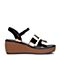 Teenmix/天美意夏专柜同款棕色舒适坡跟罗马风女凉鞋AR591BL8