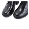 Teenmix/天美意秋专柜同款黑色打蜡牛皮革英伦风粗跟系带鞋女单鞋CFE21CM8