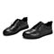 Teenmix/天美意秋专柜同款黑色软面牛皮革平跟男休闲鞋BCG23CM8
