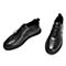 Teenmix/天美意秋专柜同款黑色软面牛皮革平跟男休闲鞋BCG23CM8