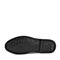 Teenmix/天美意秋专柜同款黑色牛皮革方跟德比鞋男皮鞋2JS01CM8