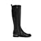 Teenmix/天美意冬专柜同款黑色牛皮革方跟骑士靴女长靴CBQ81DG8