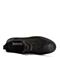 Teenmix/天美意冬专柜同款黑色磨砂牛皮革/纺织品平跟男休闲靴69Z41DD8