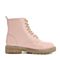 Teenmix/天美意冬商场同款粉色牛皮革方跟马丁靴女短靴AS521DD8