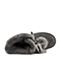 Teenmix/天美意冬商场同款深灰色牛剖层皮革平跟毛球雪地靴女休闲靴AS901DD8