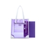 Teenmix/天美意春新品商场同款紫/白色牛剖层皮革时尚女背提包X1611AX9