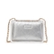Teenmix/天美意春新款商场同款白色透明外袋牛皮革时尚背提包X1578AN9
