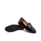 Teenmix/天美意春新款商场同款黑色金属装饰漆皮牛皮革女皮鞋穆勒鞋单鞋CFN10AQ9