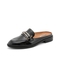 Teenmix/天美意夏新款商场同款黑色漆皮牛皮革女皮凉鞋6T534BH9