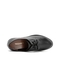 Teenmix/天美意春新品商场同款黑色牛皮革女皮鞋CFC22AM9