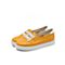 Teenmix/天美意春新款商场同款黄色牛皮革女皮鞋板鞋6W705AQ9