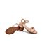 Teenmix/天美意夏新款商场同款粉色简约漆皮女皮凉鞋6Z216BL9