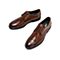 Teenmix/天美意夏新款商场同款棕色系带商务正装鞋男休闲鞋2NR01BM9