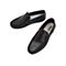 Teenmix/天美意夏新款商场同款黑色一脚蹬皮鞋男休闲鞋CDE03BM9