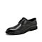 Teenmix/天美意夏新款商场同款黑色牛皮革德比鞋男皮鞋2OA01BM9