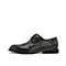 Teenmix/天美意夏新款商场同款黑色牛皮革德比鞋男皮鞋2OA01BM9