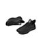Teenmix/天美意夏新款商场同款黑色超酷绑带不规则线条男休闲运动皮鞋2OR01BM9