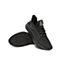 Teenmix/天美意夏新款商场同款黑色超酷绑带不规则线条男休闲运动皮鞋2OR01BM9