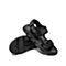 Teenmix/天美意夏新款商场同款黑色魔术贴休闲男凉鞋2OS01BL9