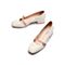 Teenmix/天美意秋新款商场同款米白色浅口皮带扣女皮单鞋CKP03CQ9