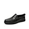Teenmix/天美意秋新款商场同款黑色方头套脚纹理男休闲鞋2OY01CM9