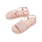 Teenmix/天美意夏新款商场同款粉色编织厚底女凉鞋AU461BL9