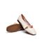 Teenmix/天美意秋新款商场同款韩版米色一字带女皮鞋CH202CQ9