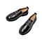 Teenmix/天美意秋新款黑色休闲英伦学院风系带女皮单鞋S1806CM9