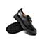 Teenmix/天美意秋新款黑色休闲英伦学院风系带女皮单鞋S1806CM9