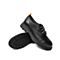 Teenmix/天美意秋新款商场同款黑色英伦风系带牛皮革女皮单鞋AU581CM9