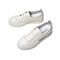 Teenmix/天美意秋新款商场同款白色绑带牛皮革女板鞋AU601CM9