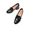 Teenmix/天美意秋新款商场同款黑色浅口粗跟皮带扣女皮单鞋AU781CQ9