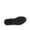 Teenmix/天美意冬新款商场同款黑色优雅长靴女牛皮革方跟靴子CBE81DG9