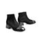 Teenmix/天美意冬新款商场同款黑色绒里休闲方跟短靴女皮鞋AV221DD9