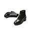 Teenmix/天美意冬新款商场同款黑色/绒里时尚英伦马丁短靴女粗高跟皮靴CFE43DD9