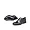 Teenmix/天美意冬新款商场同款黑色绑带正装牛皮男皮鞋2QK01DM9