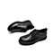 Teenmix/天美意秋新款商场同款黑色绑带波纹油蜡牛皮男豆豆鞋95512CM9