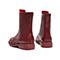 Teenmix/天美意冬新款商场同款红色时尚前拉链方跟牛皮革中靴女皮靴AV721DZ9