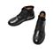 Teenmix/天美意冬新款商场同款黑色猪皮里休闲平底短靴女皮靴CKL40DD9