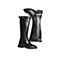 Teenmix/天美意冬新款黑色时尚帅气皮带扣骑士靴及膝靴女皮靴A8991DG9
