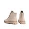 Teenmix/天美意2020春新款商场同款浅粉圆头系带潮流休闲短靴布女靴COC41AD0
