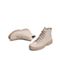 Teenmix/天美意2020春新款商场同款浅粉圆头系带潮流休闲短靴布女靴COC41AD0