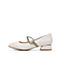 Teenmix/天美意2020春商场同款时尚通勤玛丽珍方跟绵羊皮革女皮鞋单鞋CKP08AQ0
