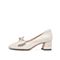 Teenmix/天美意2020春商场同款气质通勤玛丽珍粗跟牛皮革女皮鞋单鞋AV941AQ0