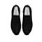 Teenmix/天美意2020春新款商场同款黑色休闲钻饰套脚牛皮革女旅游鞋AW211AM0